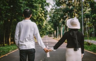 couple holding hand to illustrate Indonesian matchmaker