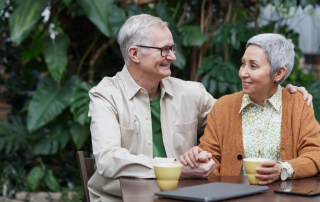 elderly couple holding hands to illustrate Seniors in Canada