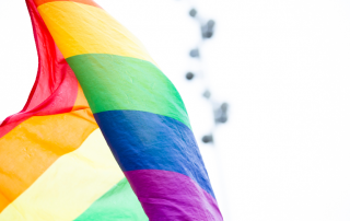 rainbow flag to illustrate lgbtq matchmaking agencies